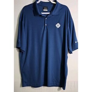 NIKE GOLF Men's Dri-Fit Polo Shirt Blue‎ Golf/Tennis Size XL